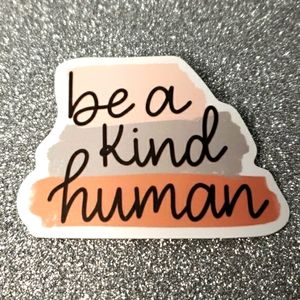 PROVERB WATERPOOF Sticker Quote Kind Human